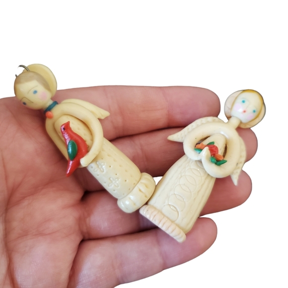 Miniature  Christmas Nativity Set Vintage Handmade - Picture 12 of 15